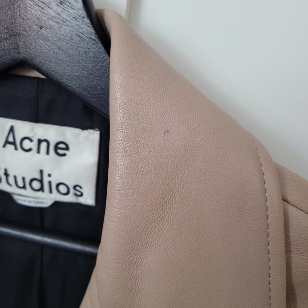 ACNE STUDIOS Leather Jacket Neutral (FR34, XS) - Picture 3 of 4